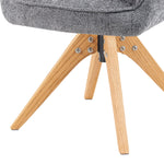 Mika-Theo 2er-Set - Drehsessel mit Federkernpolsterung und Massivholz Gestell