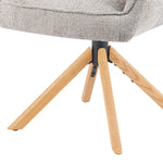 Mika-Ida 2er-Set - Drehsessel mit Federkernpolsterung und Eichenholzgestell