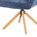 Mika-Ida 2er-Set - Drehsessel mit Federkernpolsterung und Eichenholzgestell