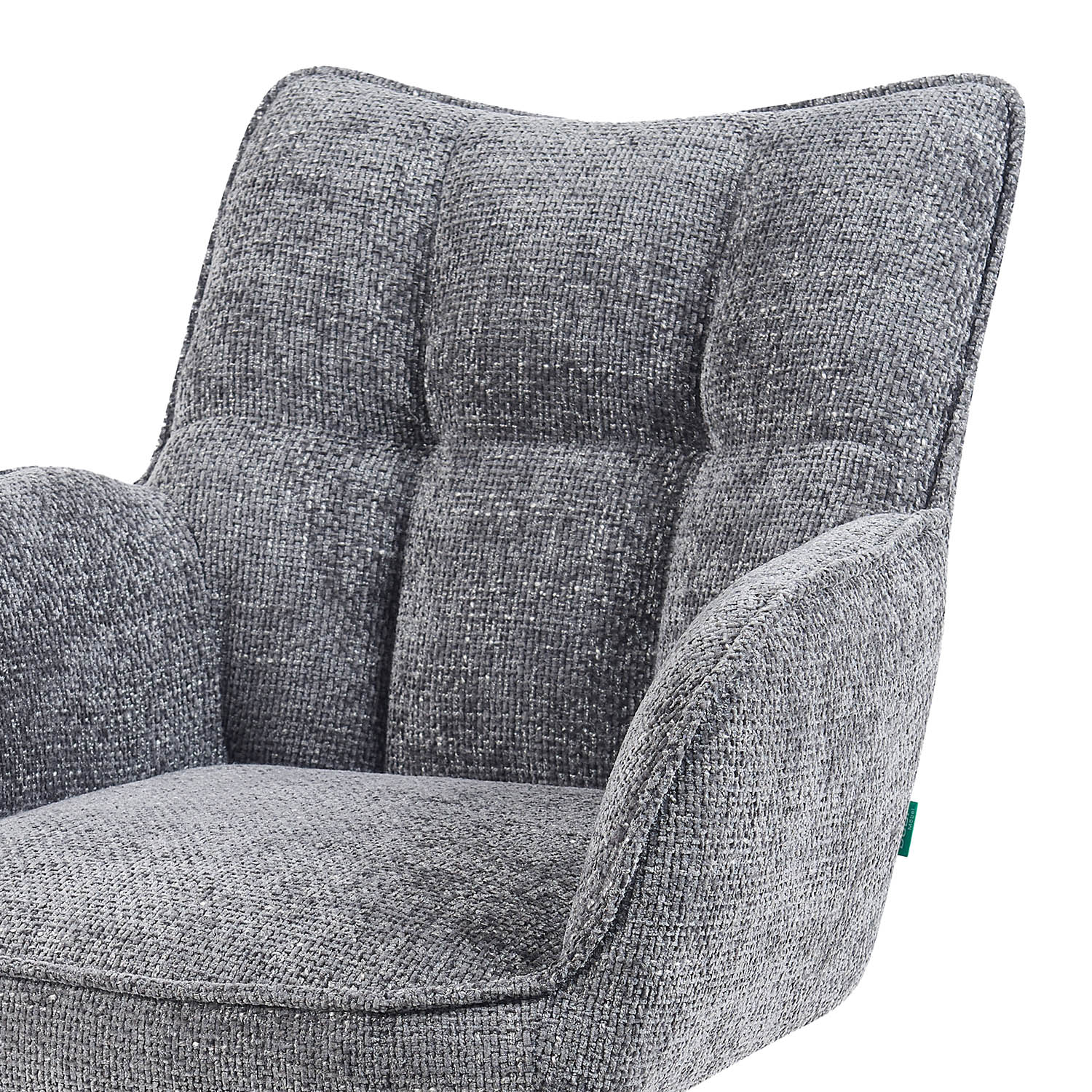 Mika-Ida 2er-Set - Drehsessel mit Federkernpolsterung und Eichenholzgestell