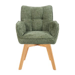 Mika-Theo 2er-Set - Drehsessel mit Federkernpolsterung und Massivholz Gestell