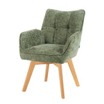 Mika-Theo 2er-Set - Drehsessel mit Federkernpolsterung und Massivholz Gestell