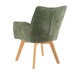 Mika-Theo 2er-Set - Drehsessel mit Federkernpolsterung und Massivholz Gestell