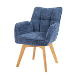 Mika-Theo 2er-Set - Drehsessel mit Federkernpolsterung und Massivholz Gestell