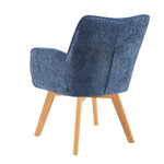 Mika-Theo 2er-Set - Drehsessel mit Federkernpolsterung und Massivholz Gestell