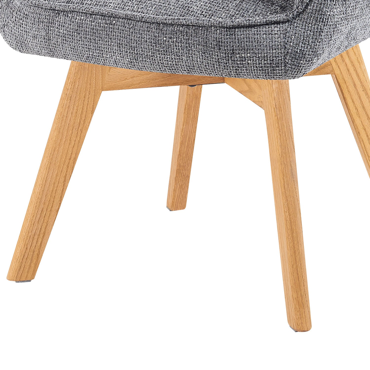 Mika-Theo 2er-Set - Drehsessel mit Federkernpolsterung und Massivholz Gestell