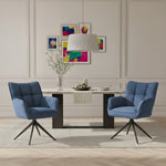 Mika-Enya - Esszimmerstuhl 2er Set in Retro Optik