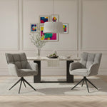 Mika-Enya - Esszimmerstuhl 2er Set in Retro Optik