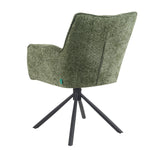 Mika-Daan 2er-Set - Drehsessel mit Federkernpolsterung und Metallgestell