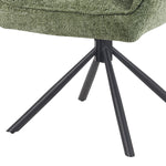 Mika-Daan 2er-Set - Drehsessel mit Federkernpolsterung und Metallgestell