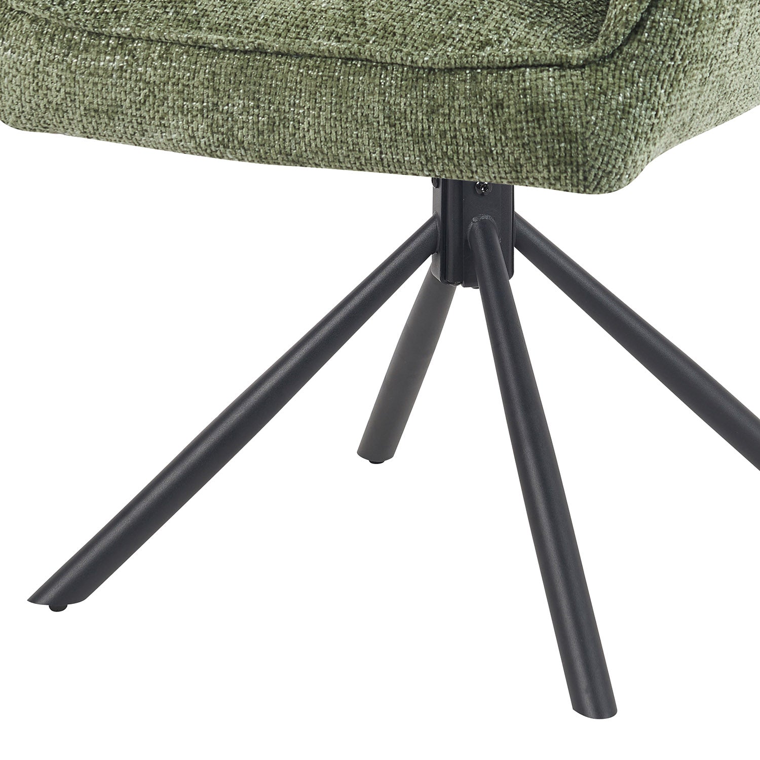 Mika-Daan 2er-Set - Drehsessel mit Federkernpolsterung und Metallgestell