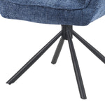 Mika-Daan 2er-Set - Drehsessel mit Federkernpolsterung und Metallgestell