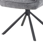 Mika-Daan 2er-Set - Drehsessel mit Federkernpolsterung und Metallgestell