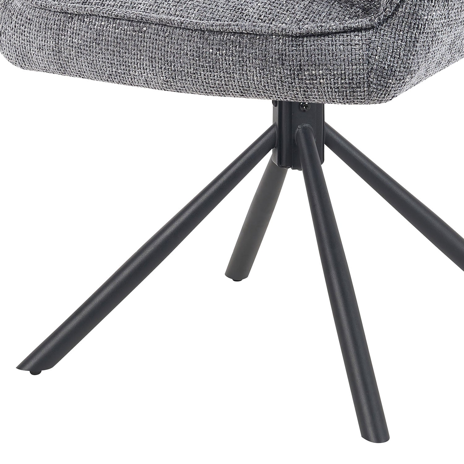 Mika-Daan 2er-Set - Drehsessel mit Federkernpolsterung und Metallgestell