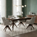 Esszimmerstuhl Mika-Theo 2er-Set | 360° drehbar Eiche geölt Natur