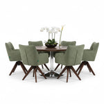 Esszimmerstuhl Mika-Theo 2er-Set | 360° drehbar Eiche geölt Natur