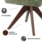 Esszimmerstuhl Mika-Theo 2er-Set | 360° drehbar Eiche geölt Natur