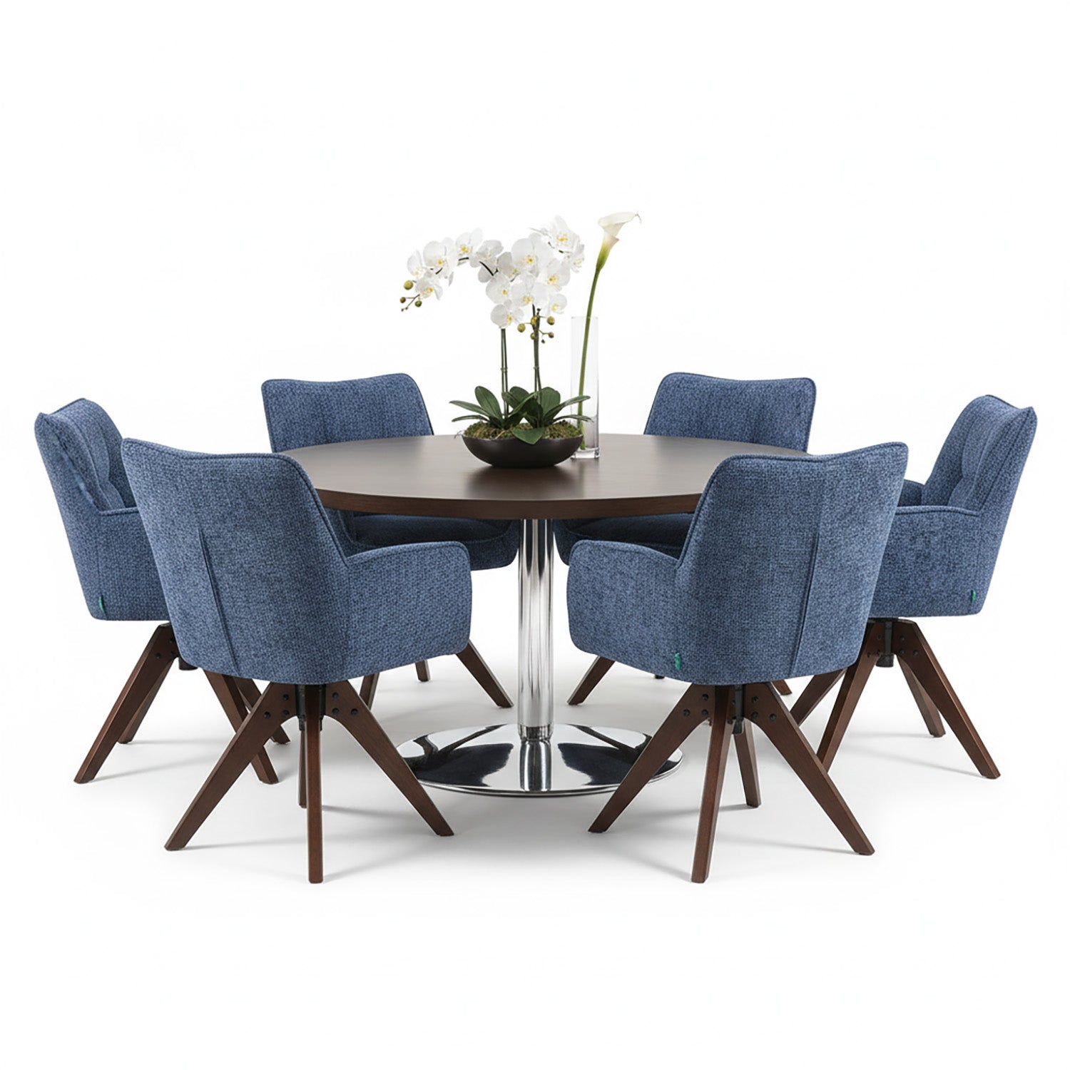 Esszimmerstuhl Mika-Theo 2er-Set | 360° drehbar Eiche geölt Natur