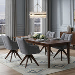 Esszimmerstuhl Mika-Theo 2er-Set | 360° drehbar Eiche geölt Natur