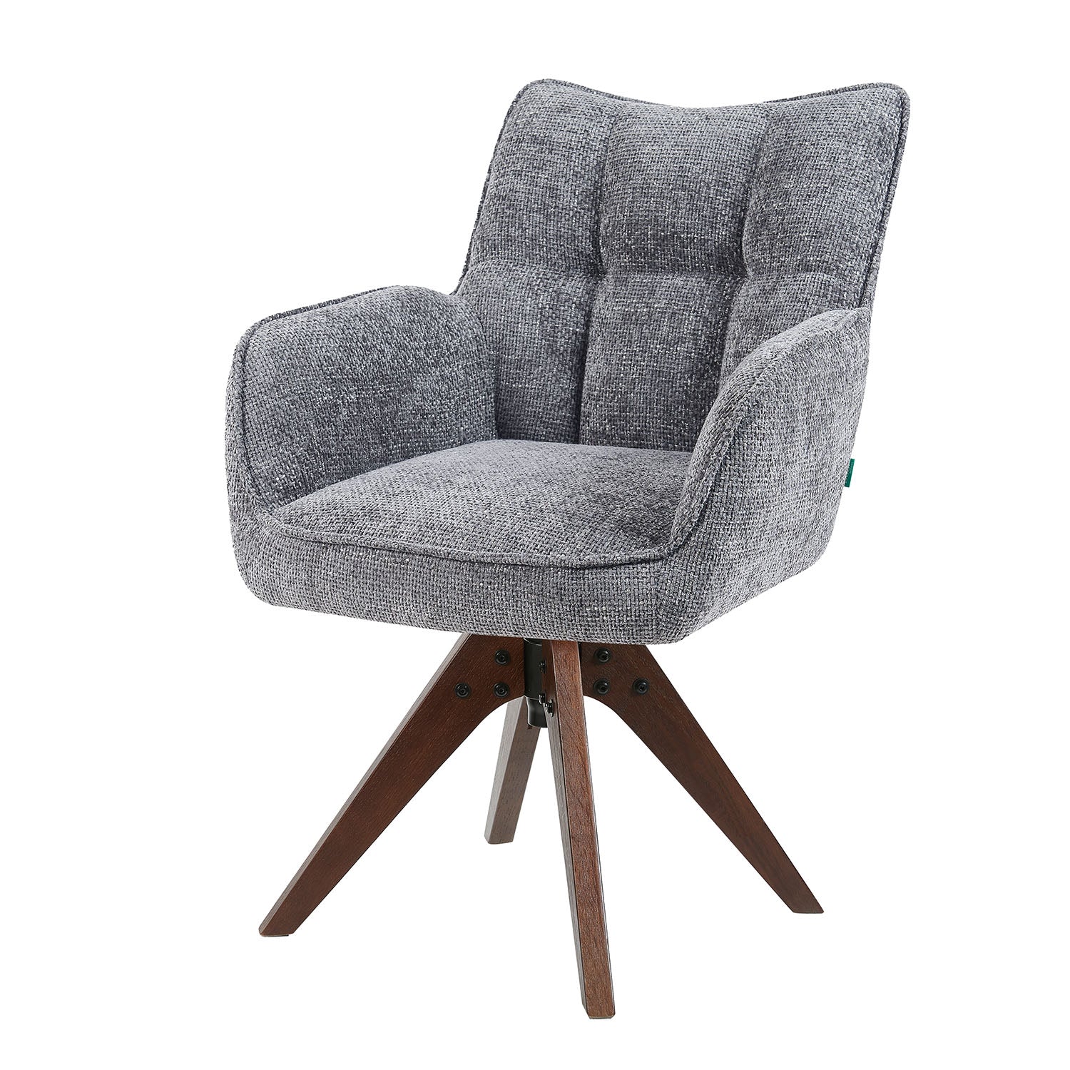 Esszimmerstuhl Mika-Theo 2er-Set | 360° drehbar Eiche geölt Natur