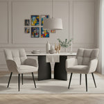 Mika-Enya - Esszimmerstuhl 2er Set in Retro Optik