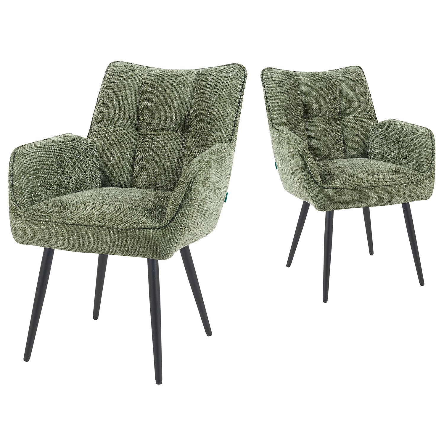 Mika-Enya - Esszimmerstuhl 2er Set in Retro Optik