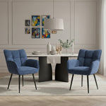 Mika-Enya - Esszimmerstuhl 2er Set in Retro Optik