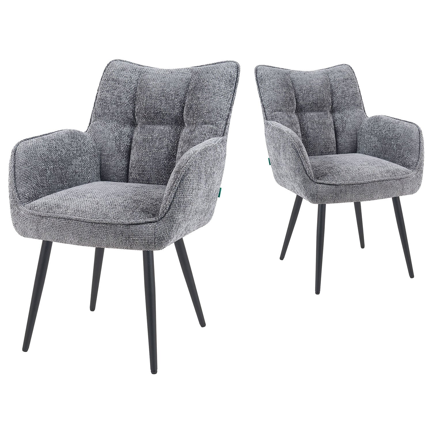 Mika-Enya - Esszimmerstuhl 2er Set in Retro Optik