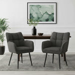 Mika-Enya - Esszimmerstuhl 2er Set in Retro Optik