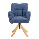 Mika-Ida 2er-Set - Drehsessel mit Federkernpolsterung und Eichenholzgestell
