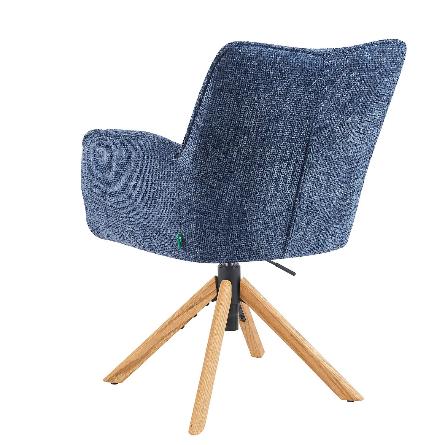 Mika-Ida 2er-Set - Drehsessel mit Federkernpolsterung und Eichenholzgestell