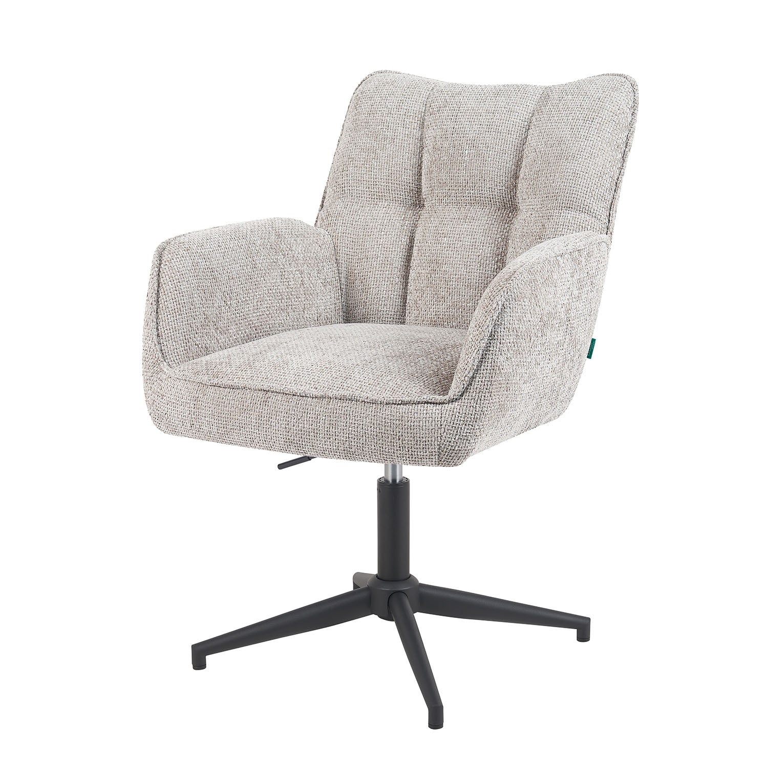 Mika-Daan 2er-Set - Drehsessel mit Federkernpolsterung und Metallgestell