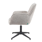 Mika-Daan 2er-Set - Drehsessel mit Federkernpolsterung und Metallgestell