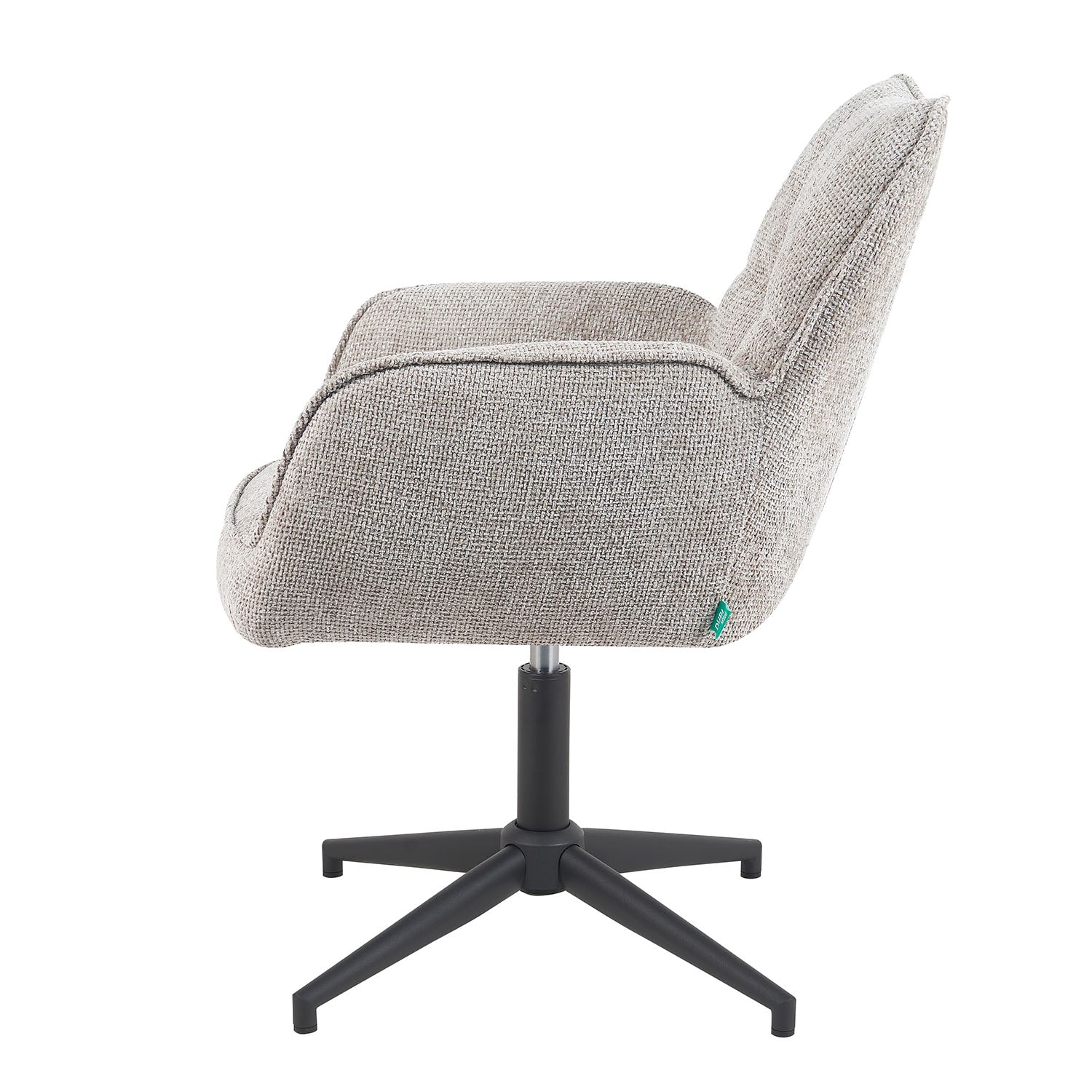 Mika-Daan 2er-Set - Drehsessel mit Federkernpolsterung und Metallgestell