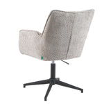 Mika-Daan 2er-Set - Drehsessel mit Federkernpolsterung und Metallgestell