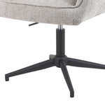 Mika-Daan 2er-Set - Drehsessel mit Federkernpolsterung und Metallgestell