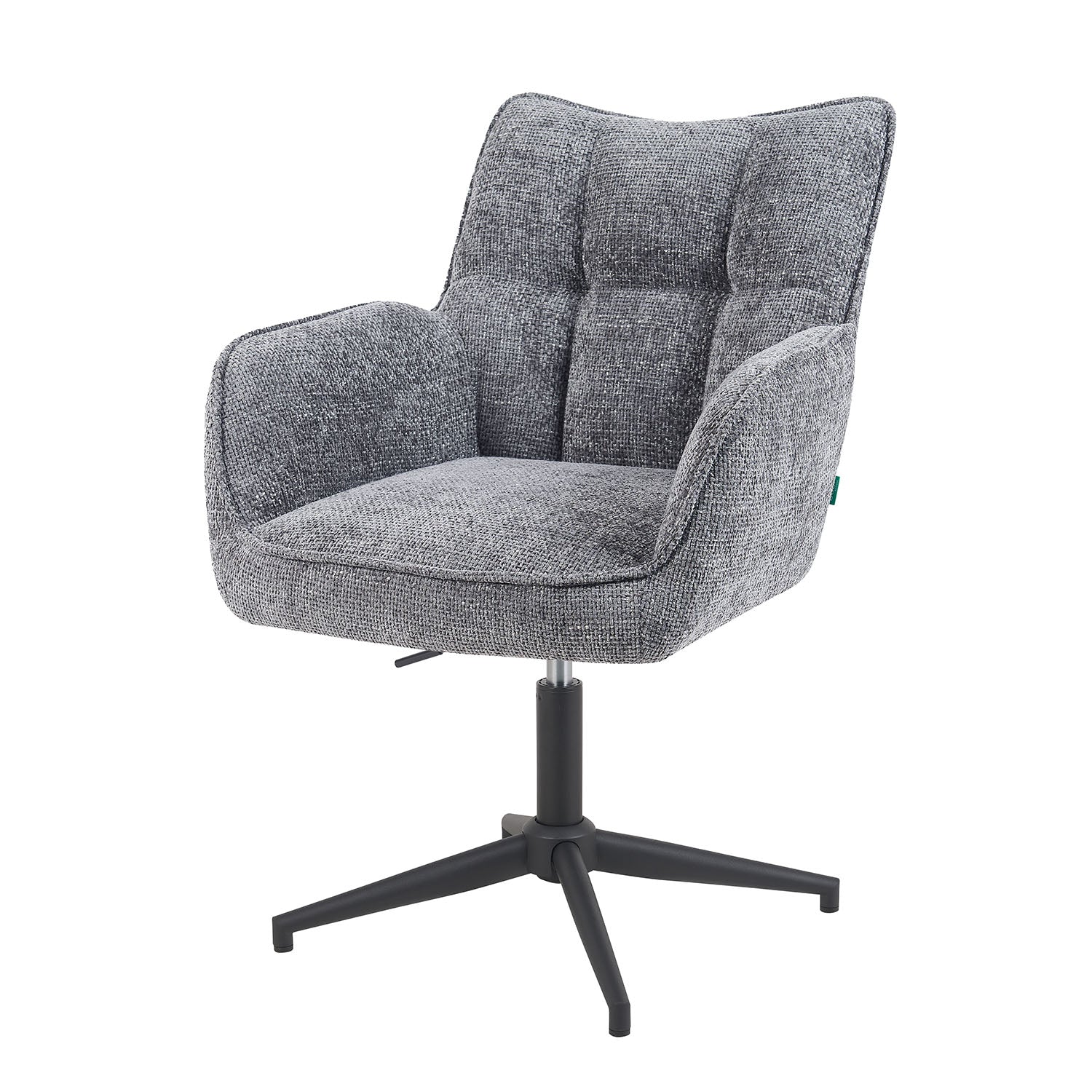 Mika-Daan 2er-Set - Drehsessel mit Federkernpolsterung und Metallgestell