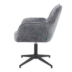 Mika-Daan 2er-Set - Drehsessel mit Federkernpolsterung und Metallgestell