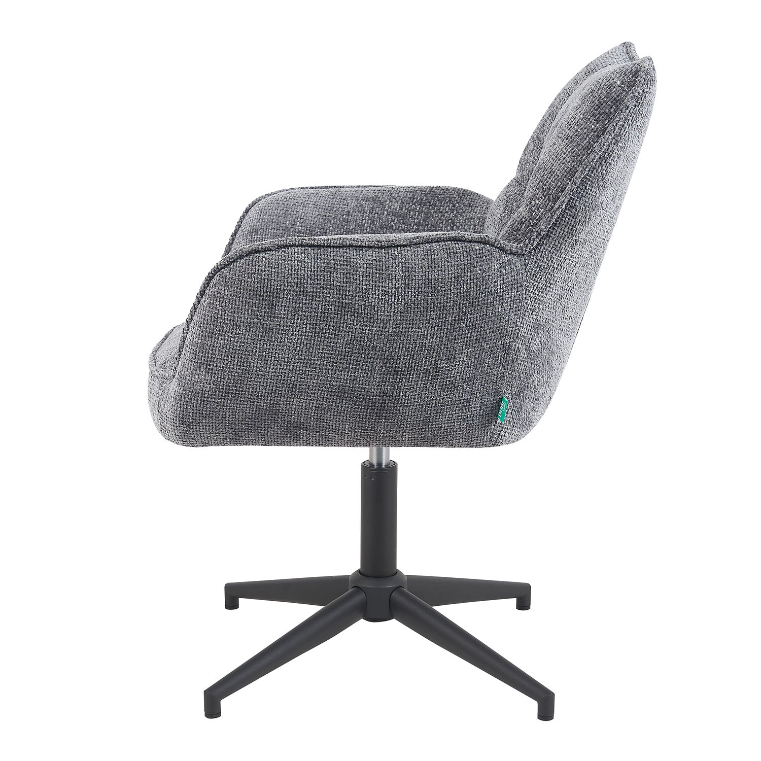 Mika-Daan 2er-Set - Drehsessel mit Federkernpolsterung und Metallgestell