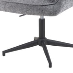 Mika-Daan 2er-Set - Drehsessel mit Federkernpolsterung und Metallgestell