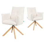 Mika-Paul 2er-Set - Armlehnenstuhl mit mini Cord Stoff