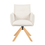 Mika-Paul 2er-Set - Armlehnenstuhl mit mini Cord Stoff