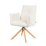 Mika-Paul 2er-Set - Armlehnenstuhl mit mini Cord Stoff