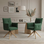 Mika-Paul 2er-Set - Armlehnenstuhl mit mini Cord Stoff