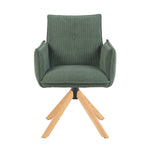 Mika-Paul 2er-Set - Armlehnenstuhl mit mini Cord Stoff