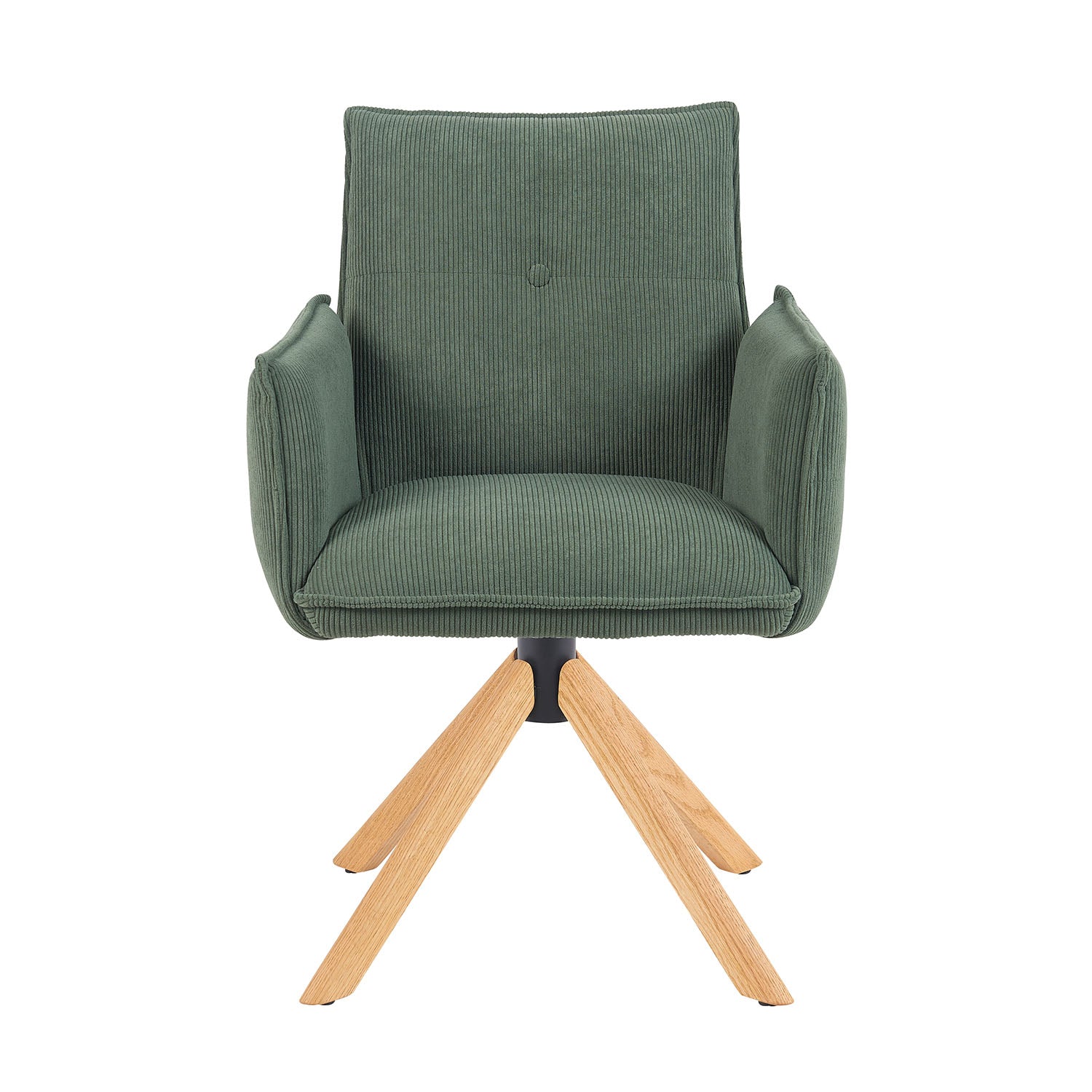 Mika-Paul 2er-Set - Armlehnenstuhl mit mini Cord Stoff