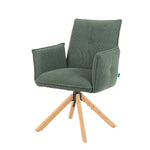 Mika-Paul 2er-Set - Armlehnenstuhl mit mini Cord Stoff