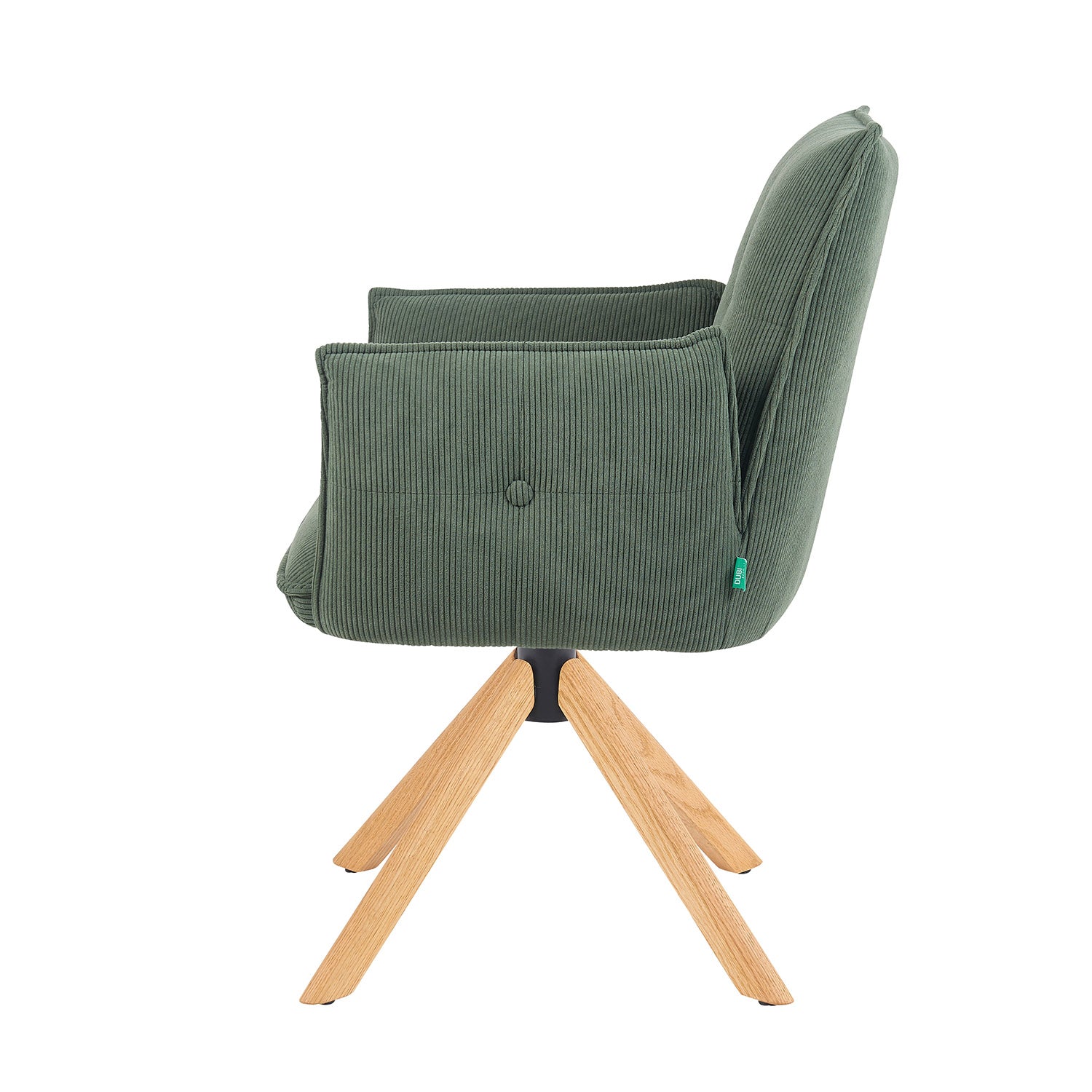 Mika-Paul 2er-Set - Armlehnenstuhl mit mini Cord Stoff