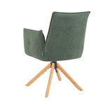 Mika-Paul 2er-Set - Armlehnenstuhl mit mini Cord Stoff