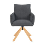 Mika-Paul 2er-Set - Armlehnenstuhl mit mini Cord Stoff